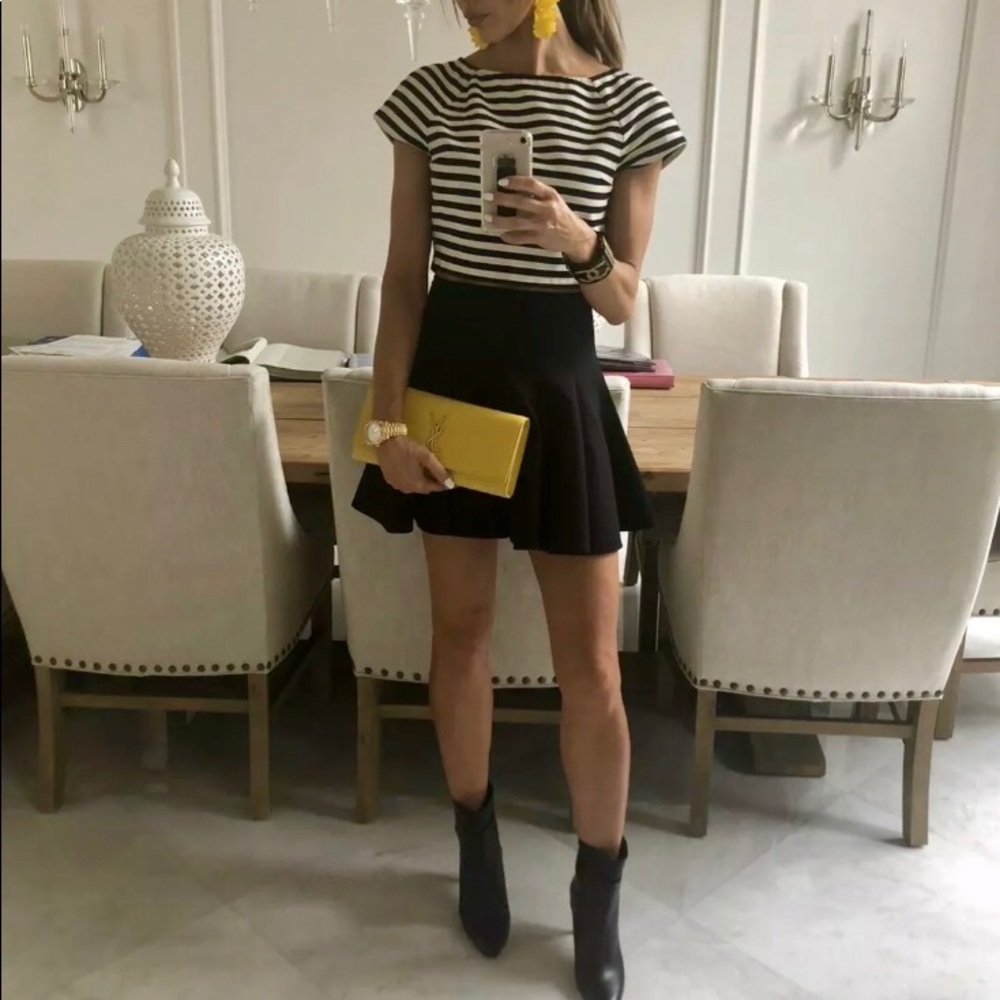 Alice Olivia Connelly Black White Crop Top S - Picture 1 of 9